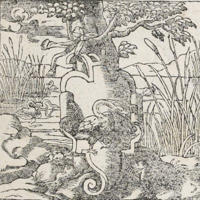 Insignia Poetarum / Armoiries des poètes (Emblèmes d’Alciat, 1551)